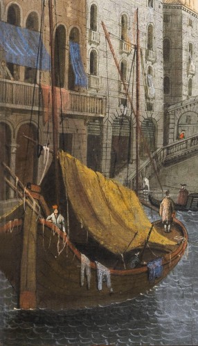 Antiquités - Venise, deux vues de la Ville - Italie fin 18e siècle